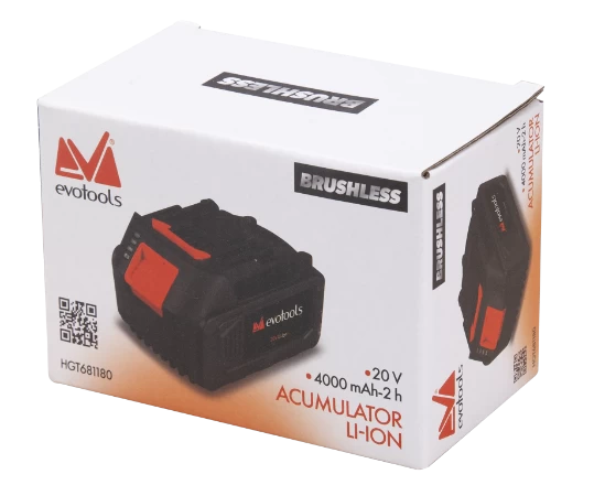 Acumulator Li-lon Epto Brushless, 20V, 4Ah, EvoTools