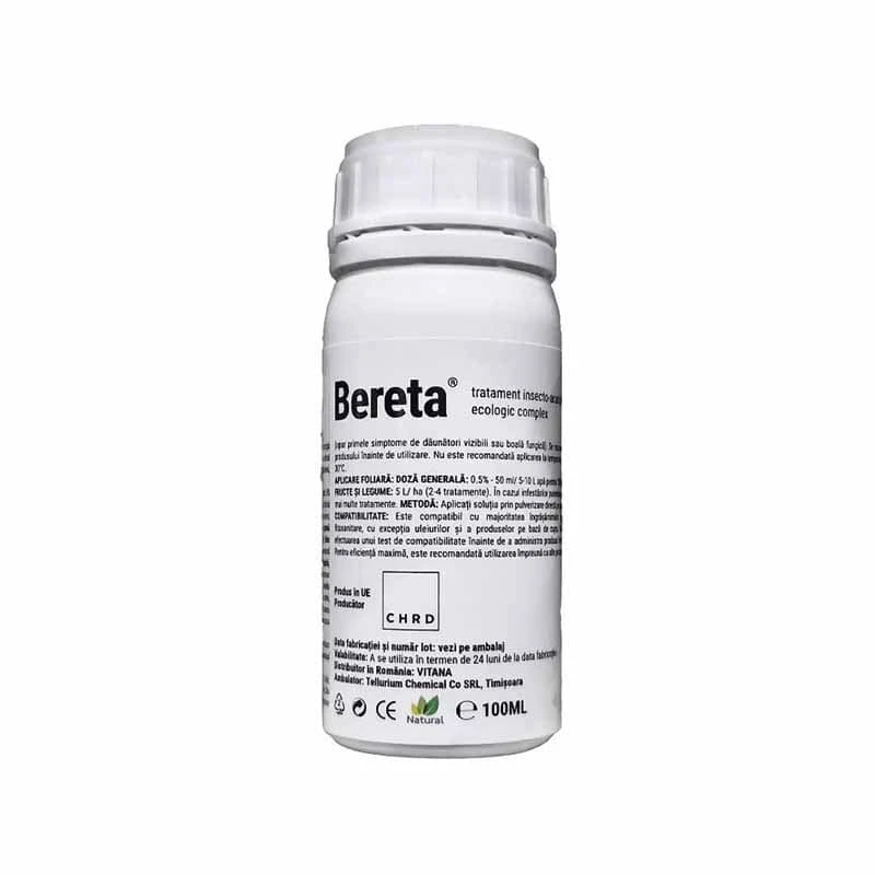 Tratament Insecto-Acaricid BERETA, Ecologic - 100 ml, Acarieni, Trips, Afide