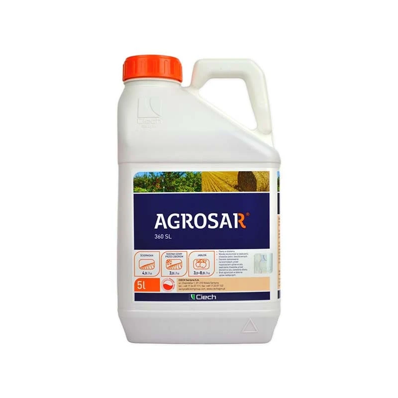 Erbicid total Agrosar 360 SL - 5 Litri, Sistemic, Glifosat 360g/l, Qemetica