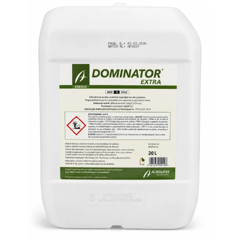 Erbicid total DOMINATOR EXTRA - 20 Litri, glifosat 360g/l