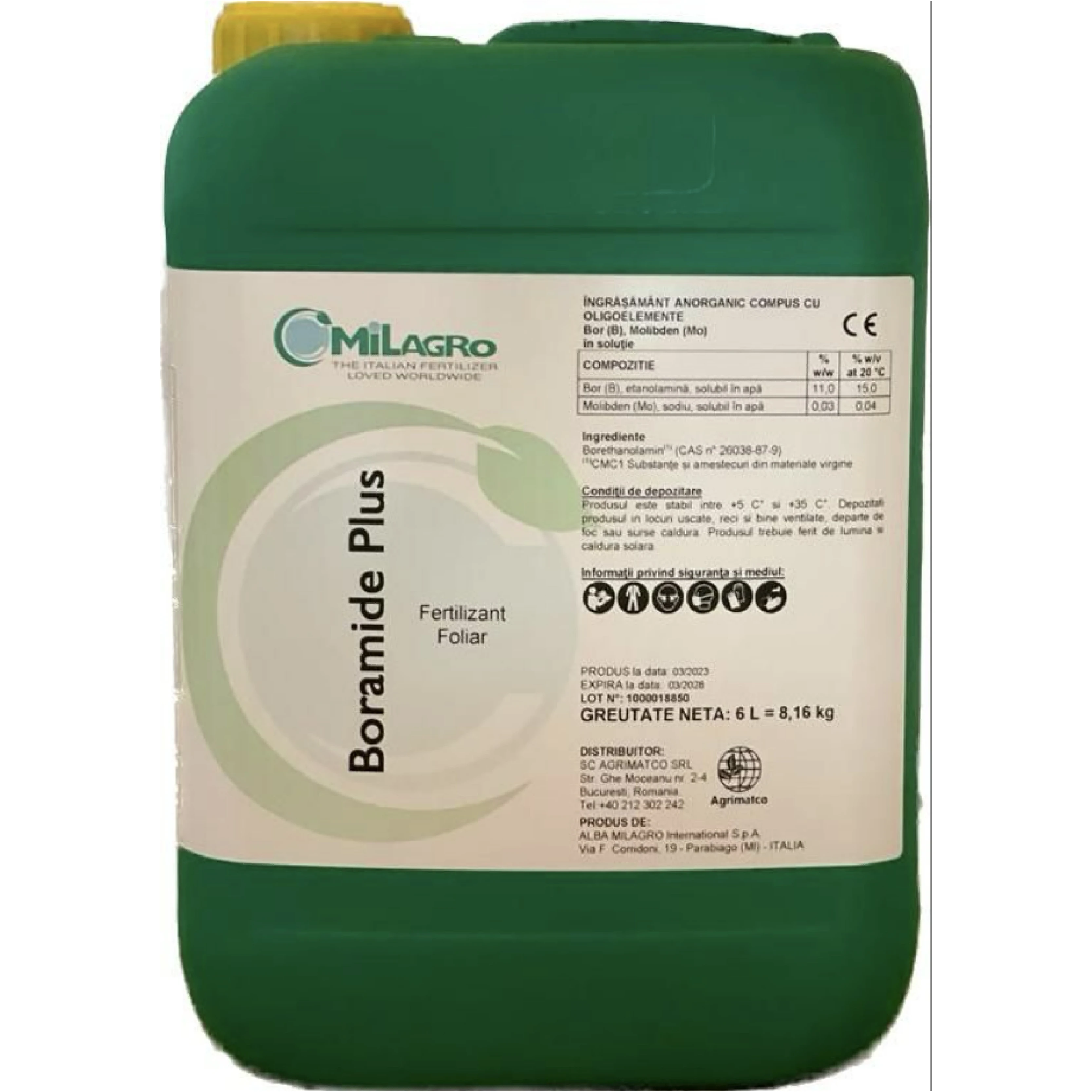 Fertilizant Foliar Boramide Plus - 6 Litri