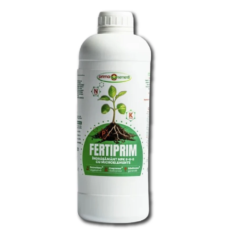 Fertiprim - ingrasamant NPK 8-8-8 cu microelemente - 1 litru