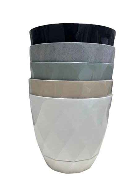 Ghiveci decor alb 2.4L - Yakamoz Saksi 3