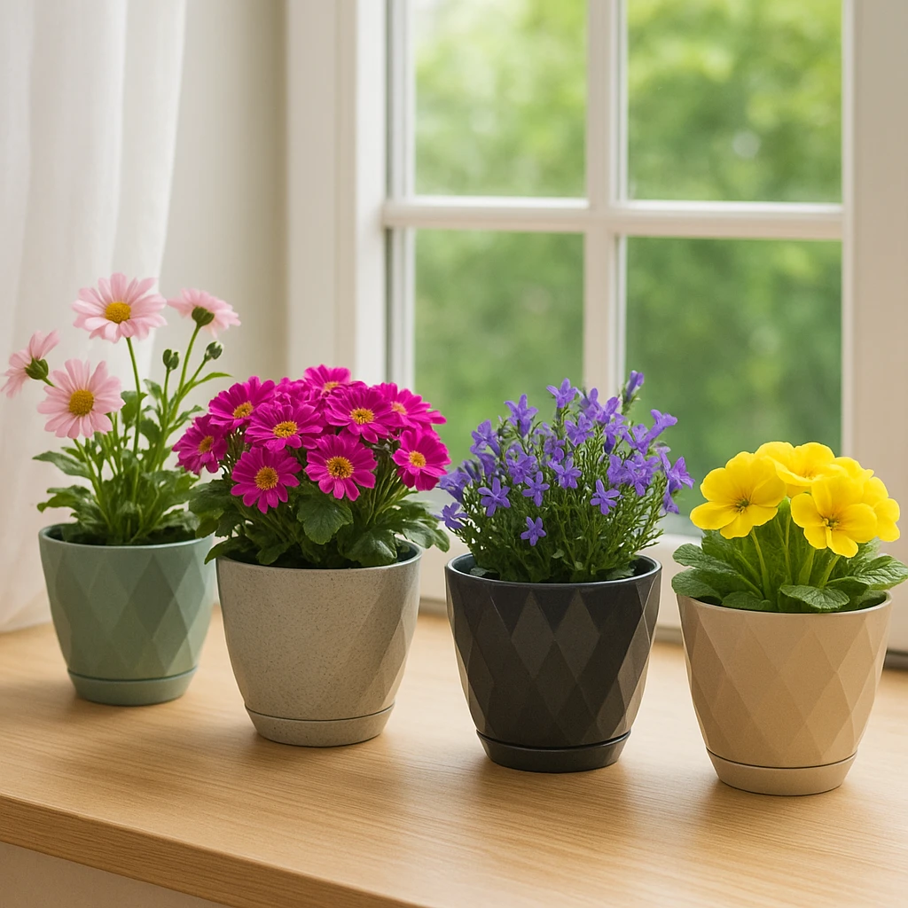 Ghiveci decor bej - 0.65L Yakamoz Saksi 1