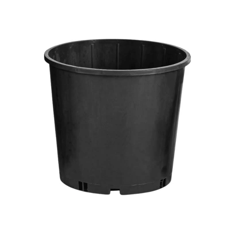 Ghiveci productie, 23 cm, 5.8L, Negru/Maro
