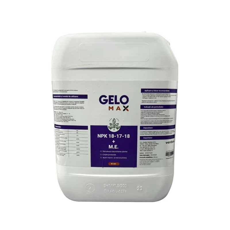 Ingrasamant foliar GELOMAX 18-17-18 - 10 Litri