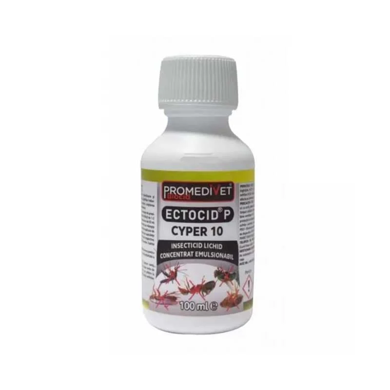 Insecticid ECTOCID P Cyper 10 - 100ml, Dezinsectie, Gândaci, Furnici, Purici