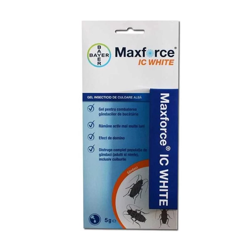 Insecticid Gel MAX FORCE IC WHITE - 5 g, Bayer, Solutie cont
