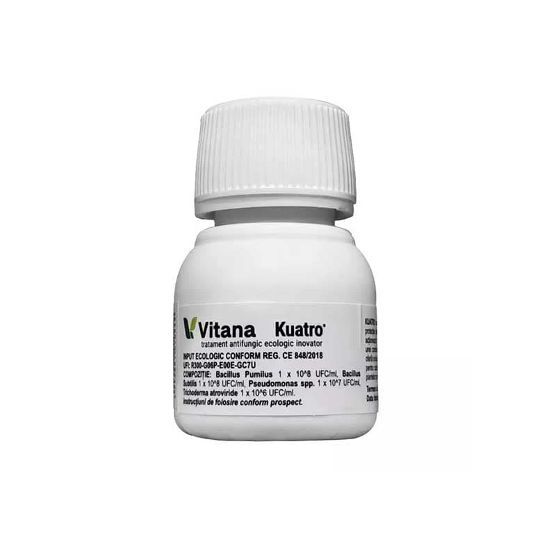 Tratament antifungic KUATRO - 25ml, Vitana, Legume, Pomi fructiferi, BIO