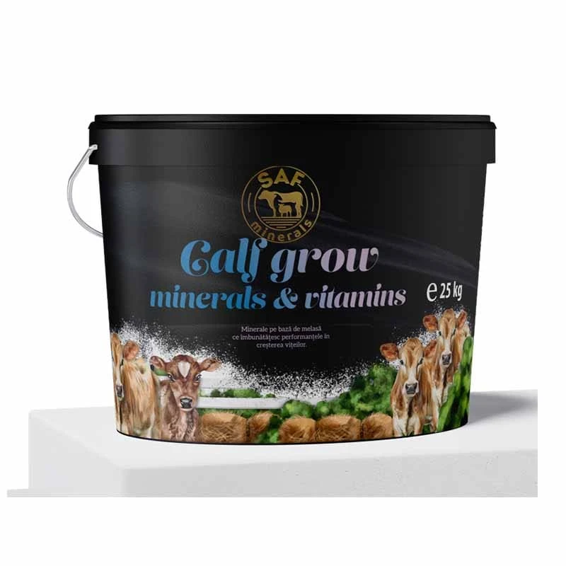 Minerale pe baza de melasa, Calf Grow, Crestere Vitei, Galeata 25kg