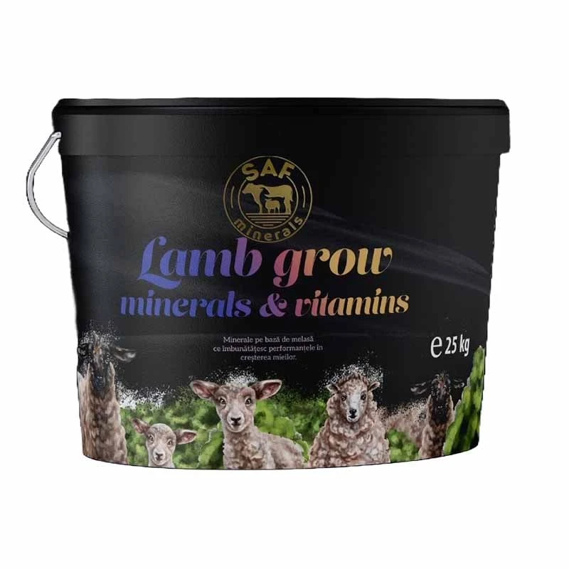 Minerale pe baza de melasa, Lamb Grow, Crestere Miei, Galeata 25kg