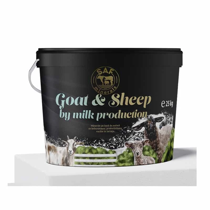Minerale pe baza de melasa, Sheep&Goat Milk Production, Capre, Galeata 25kg