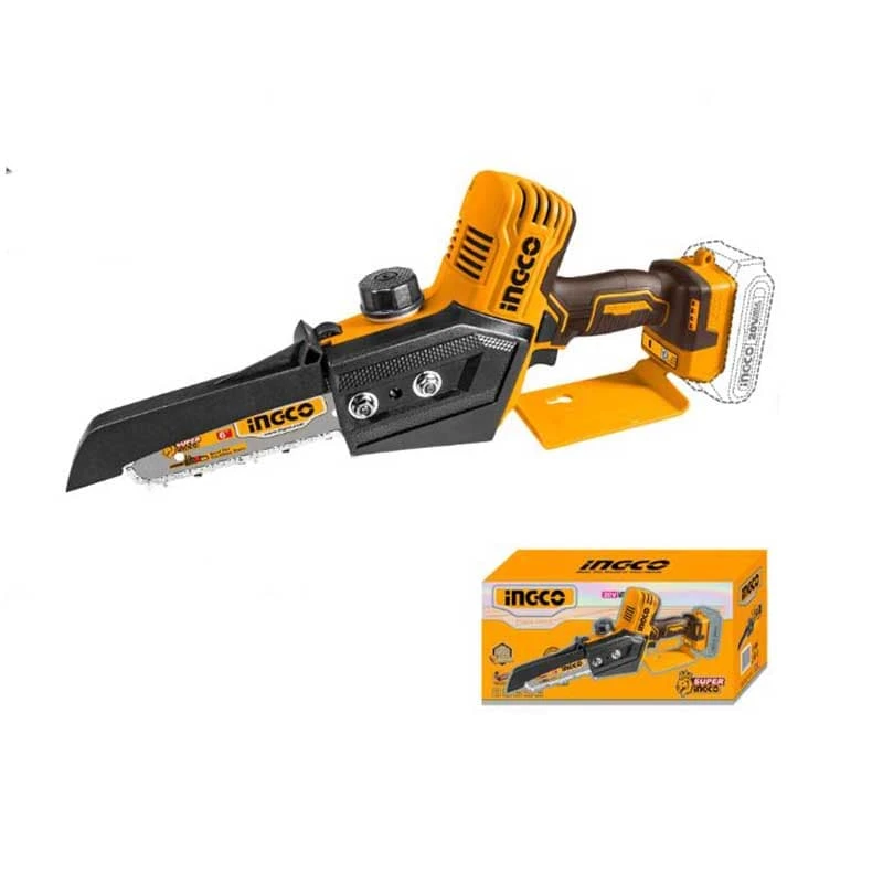 Mini drujba 20V, INGCO, Fara Baterie si Incarcator, Motor fara perii, Profesional
