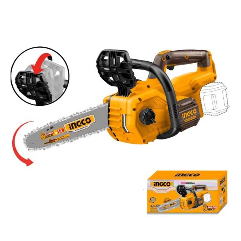 Motofierastrau 20V, INGCO, BL MOTOR, Fara Baterie si Incarcator, 12", Motor Fara Perii