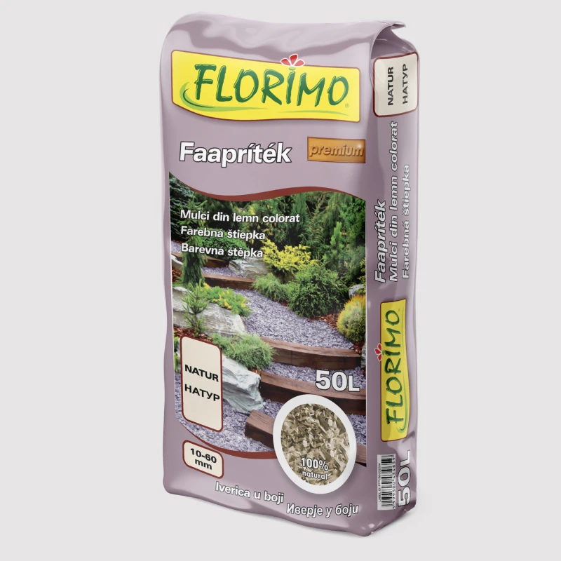 Mulci de pin decorativ natur - 50 Litri, Florimo