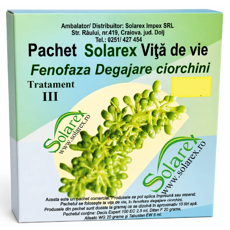 PACHET TRATAMENT III Vita de Vie Degajare ciorchini - 100 Litri apa