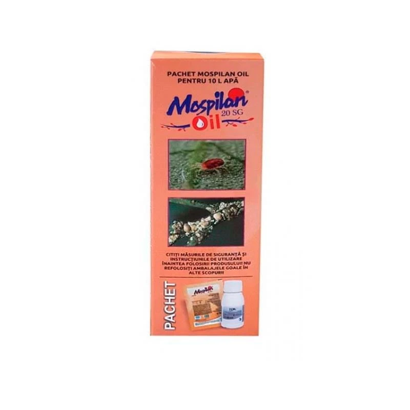 Pachet tratament pomi Mospilan OIL, 10L apa, Primul pachet