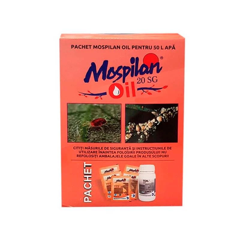 Pachet tratament pomi MOSPILAN OIL, 50L apa, Primul pachet