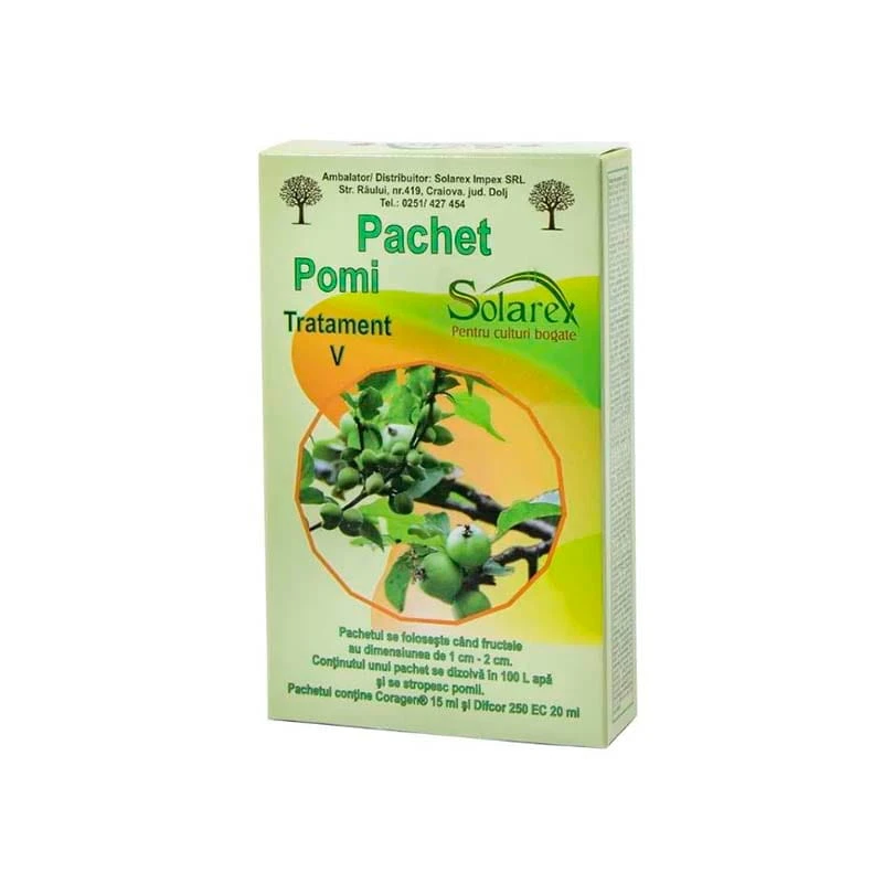 Pachet tratament pomi V, 10L apa, Fructe 1-2cm