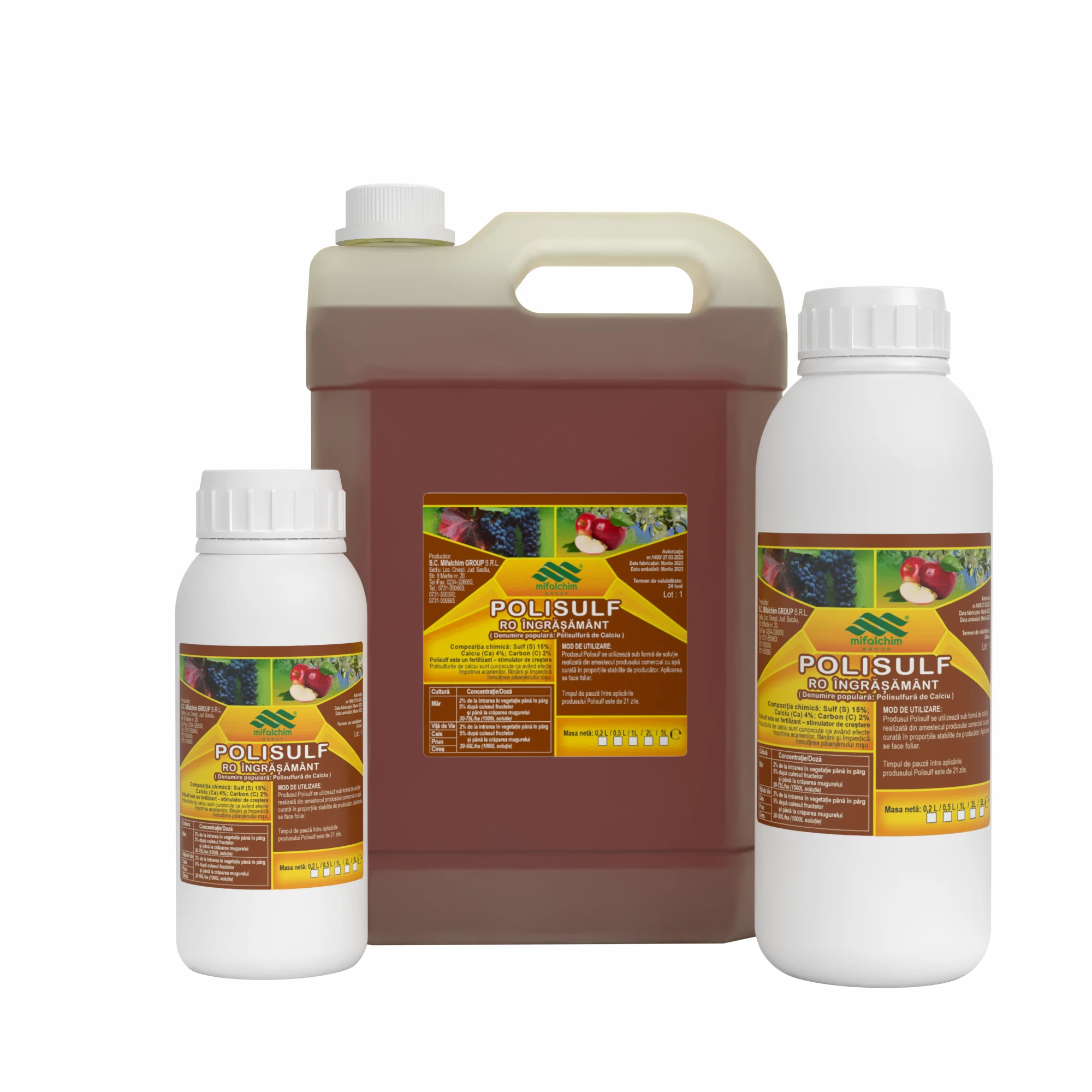 Polisulfura de calciu POLISULF, 5 Litri