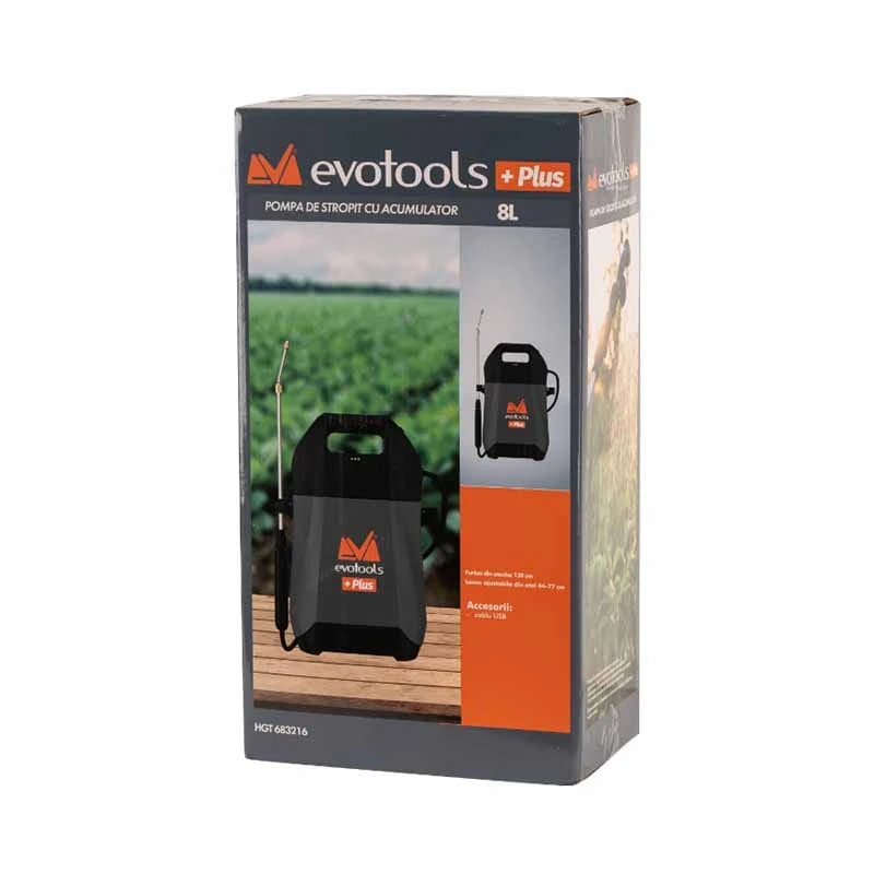 Pompa de Stropit Cu Acumulator, EvoTools, 8 Litri