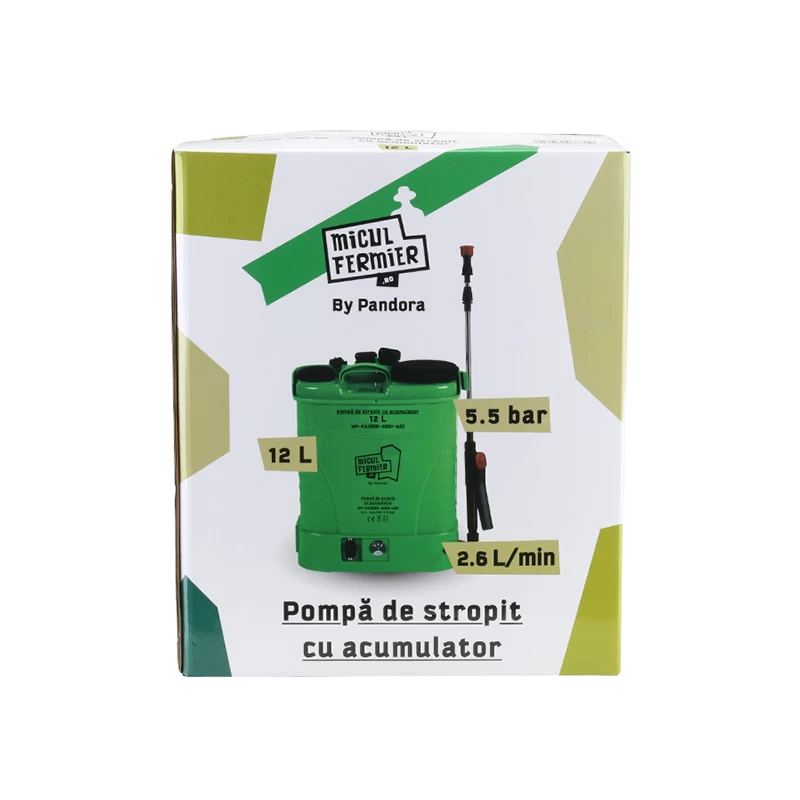 Pompa de stropit cu acumulator Pandora - 12 Litri