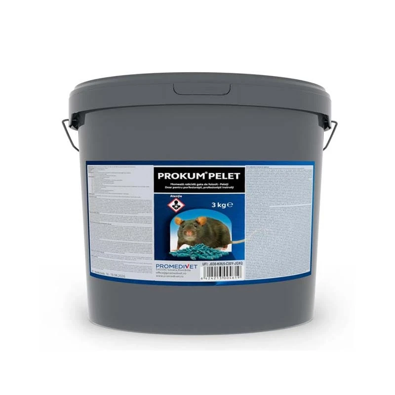 Raticid PROKUM Pelet - Galeata 3kg